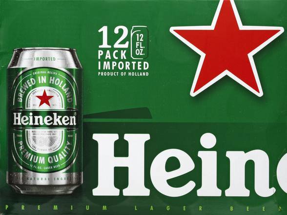 Heineken Premium Lager Beer (12 ct, 12 fl oz)