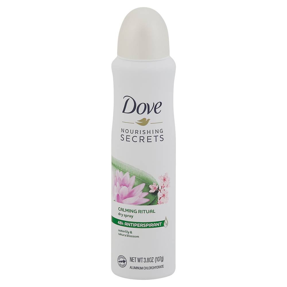Dove Dry Spray Antiperspirant Deodorant Waterlily & Sakura Blossom