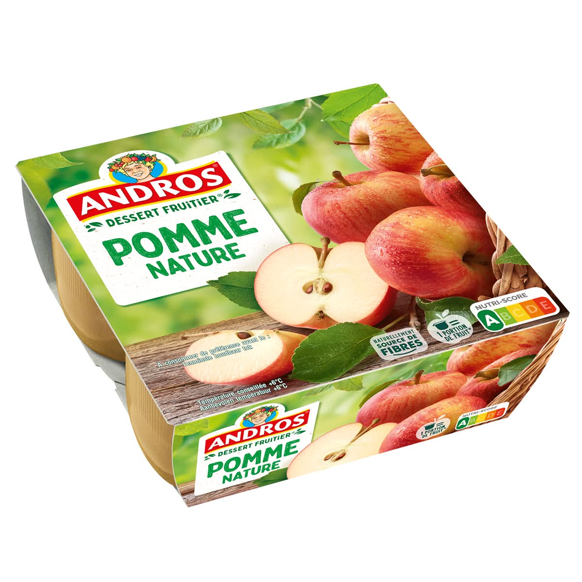 Pomme nature andros x4