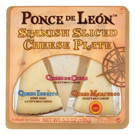 Ponce De Leon Sliced Spanish Cheese Plate
