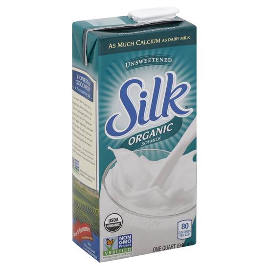 Silk Organic Unsweetened Soymilk (1 quart)