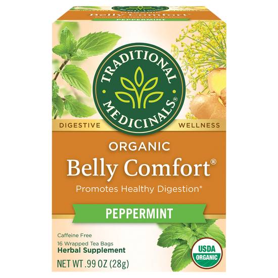 Traditional Medicinals Organic Belly Comfort Peppermint Tea (0.99 oz)