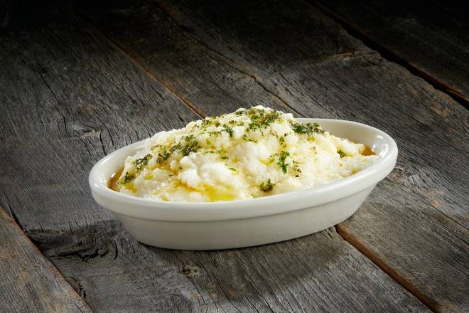 Mashed Potatoes Topped with Herb Butter