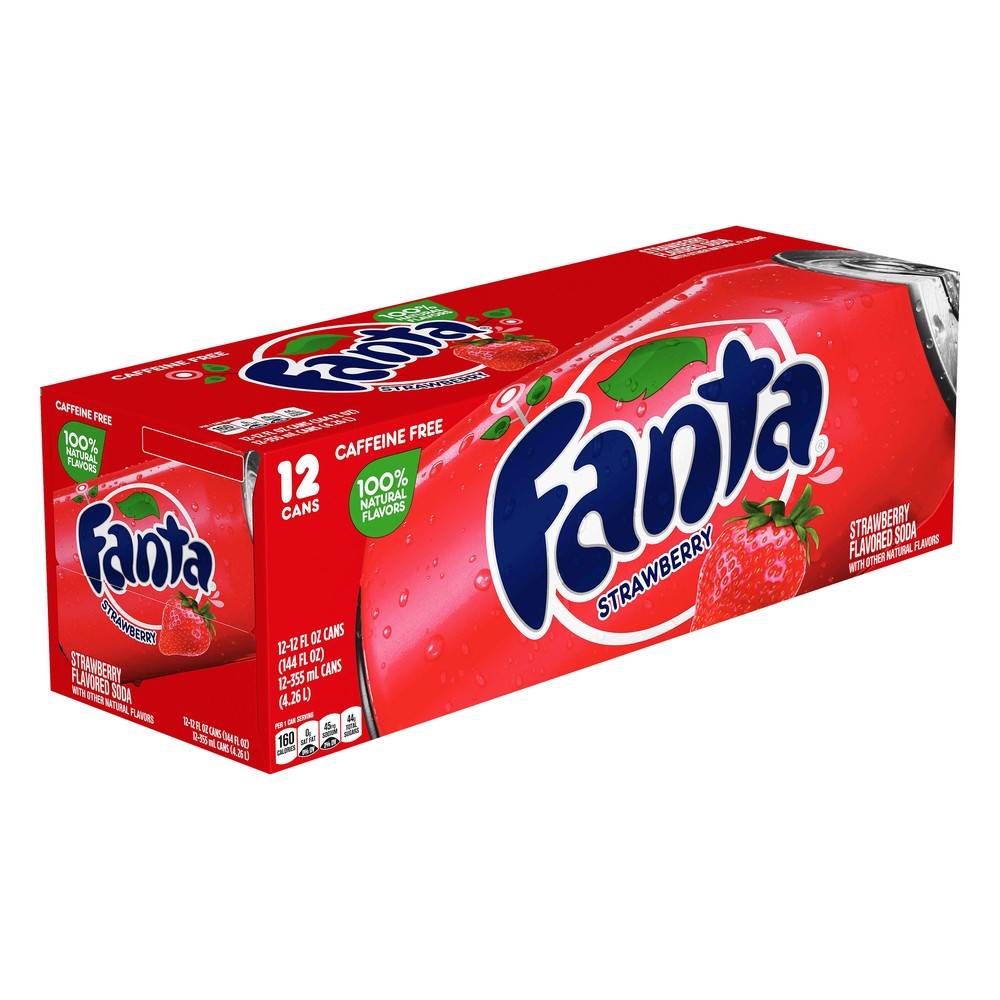 Fanta · Strawberry Soda (12 x 12 fl oz)