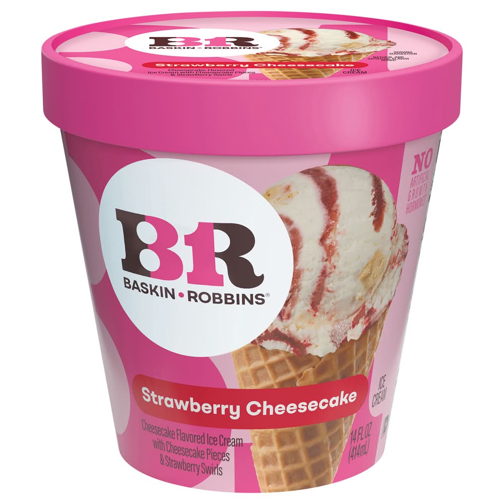 Baskin-Robbins Ice Cream, Strawberry Cheesecake (14 fl oz)