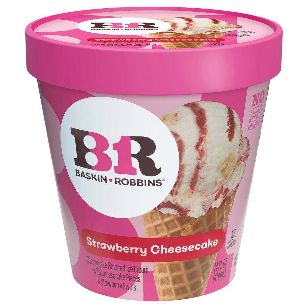 Baskin-Robbins Ice Cream, Strawberry Cheesecake (14 fl oz)