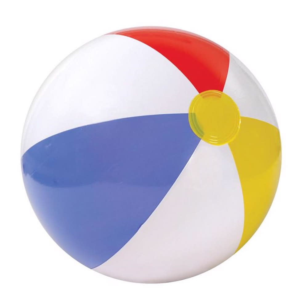 Intex Multicolored Vinyl Inflatable Glossy Panel Beach Ball