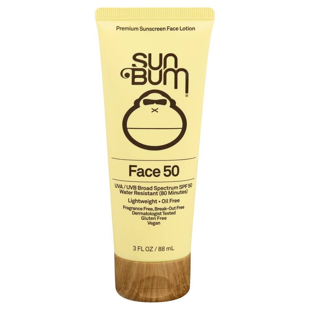 Sun Bum Broad Spectrum Spf 50 Sunscreen Face Lotion (3 fl oz)