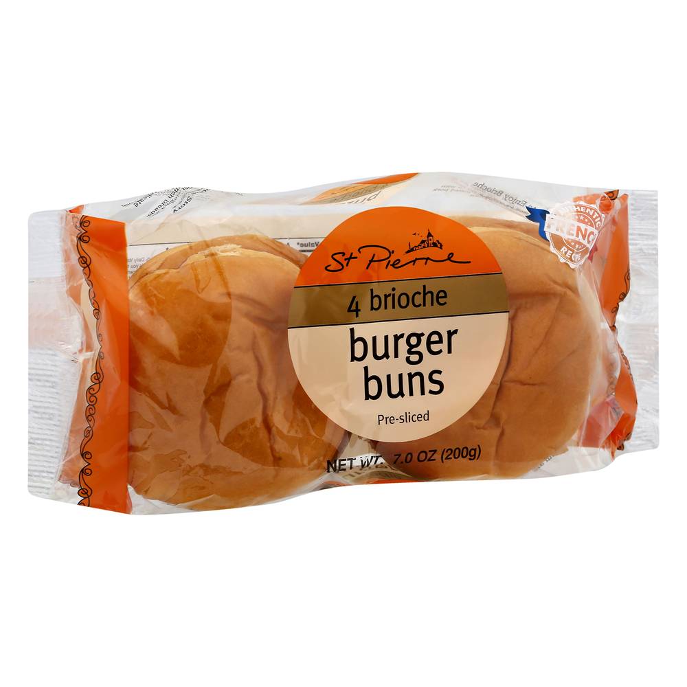 St. Pierre Brioche Burger Buns (4 ct)