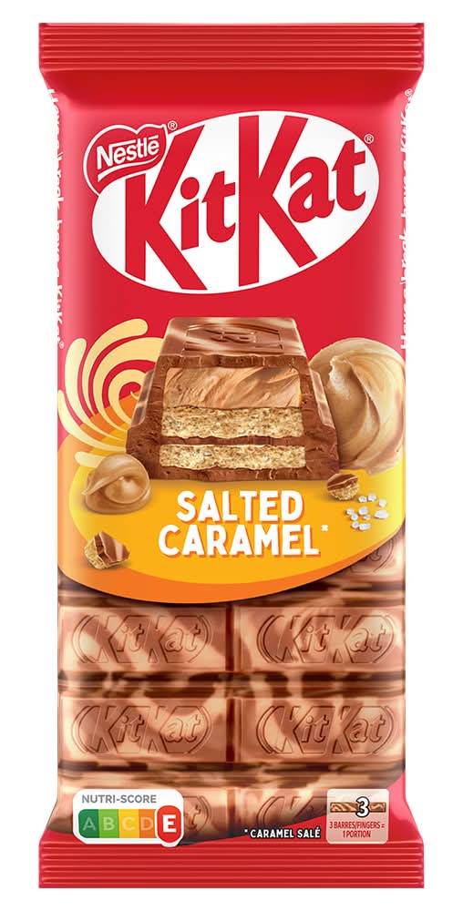 KitKat · Chocolate en tableta - Caramelo Salado (99 g)