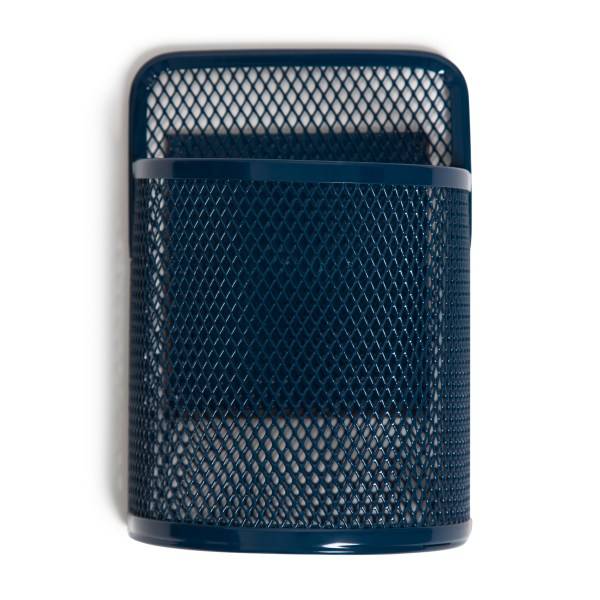 U Brands® Magnetic Locker Mesh Cup, 3-1/2"H x 2-1/8"W x 5-1/8"D, Dark Indigo