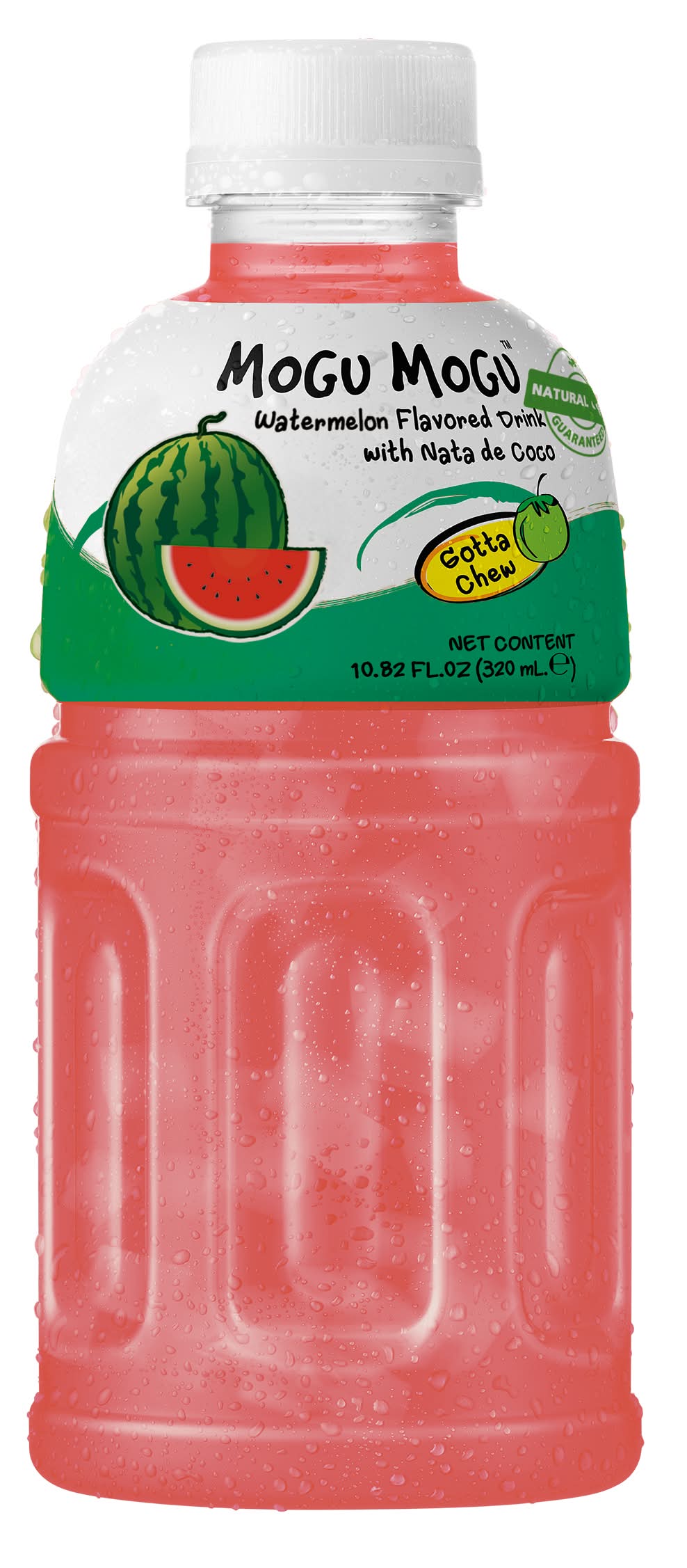 Mogu Mogu - Boissons aromatisées, nata de coco-pastèque (320ml)