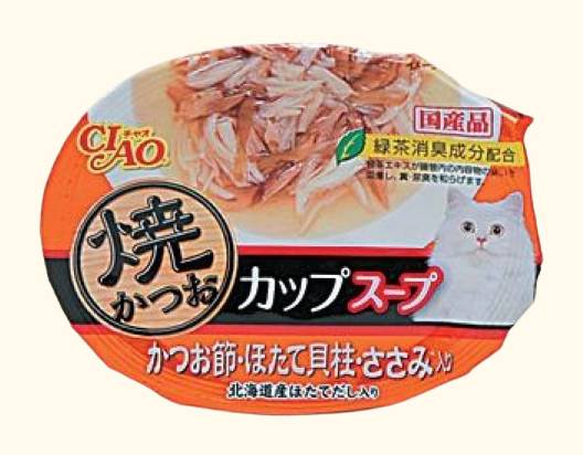 いなば 焼きかつおスープかつおほたて 60g