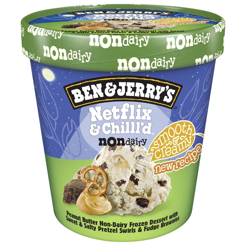 Ben & Jerry's Netflix & Chilll'd Non-Dairy Frozen Dessert, Peanut Butter (1.04 lbs)