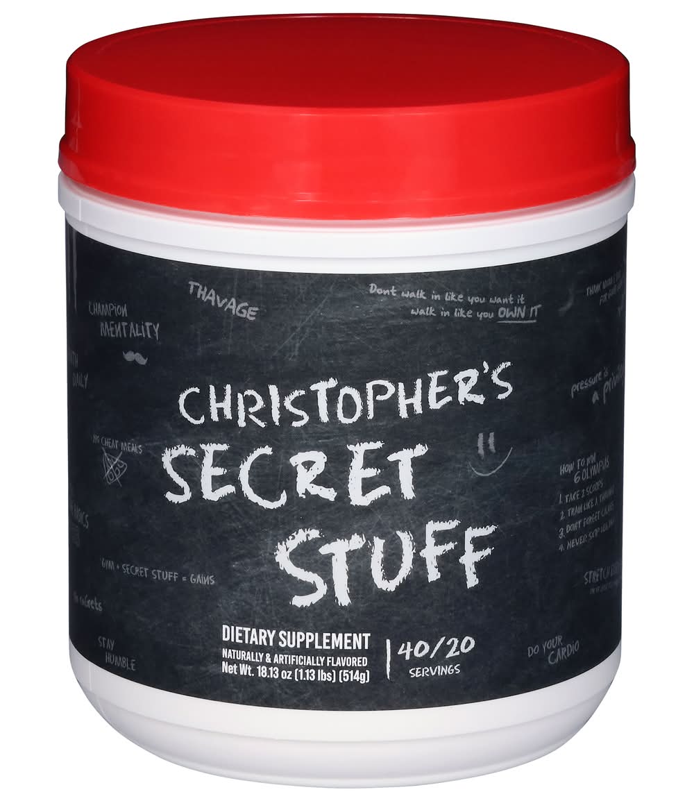 RAW Christopher's Secret Stuff Pre Workout Supplement Powder, Tastes Like Winning (18.2 oz)