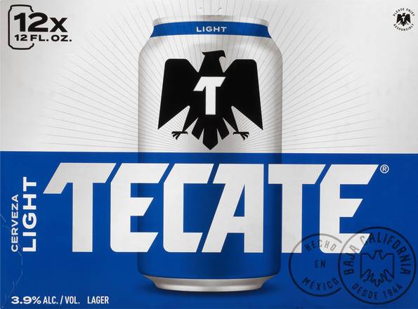 Tecate Mexican Light Pale Lager Beer (12 pack, 12 fl oz)