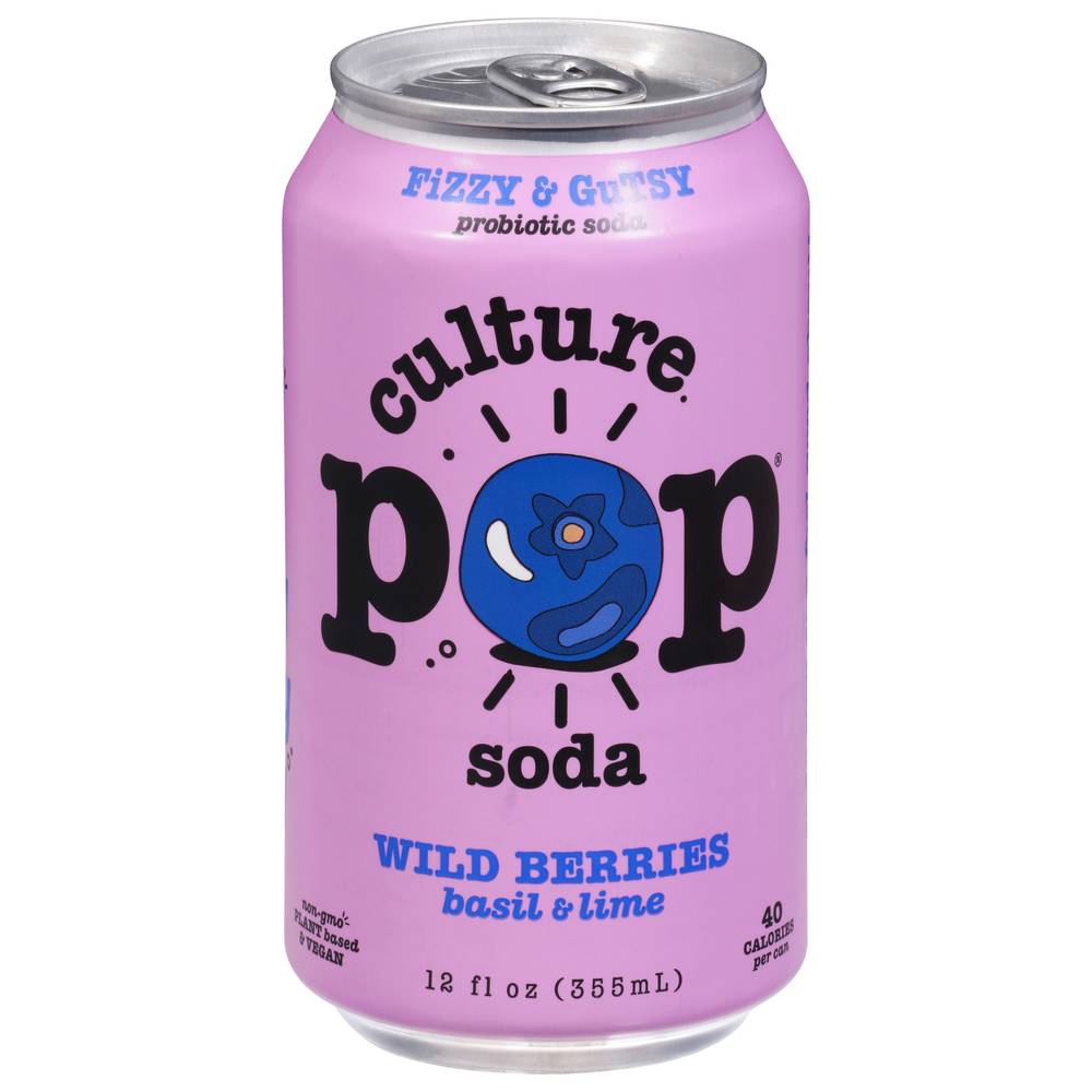 Culture Pop Wild Berry & Peppercorn Soda (12 fl oz)