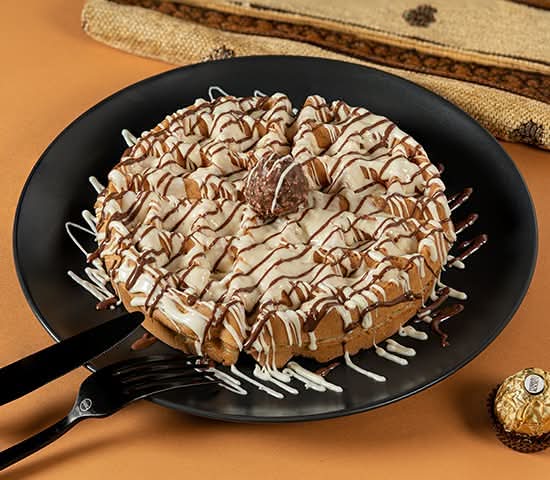 Coconut Ferrero Rocher Chocolate waffle