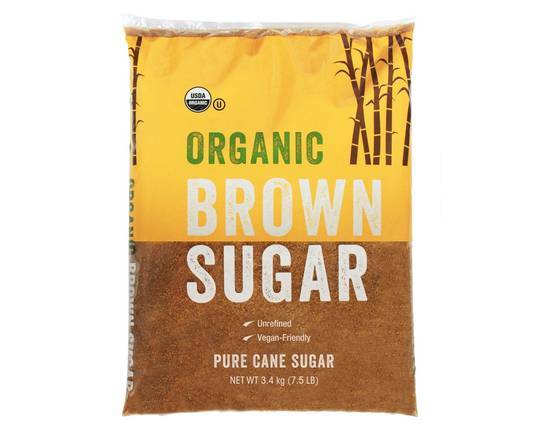 USDA Choice Organic Brown Pure Cane Sugar (7.5 lbs)