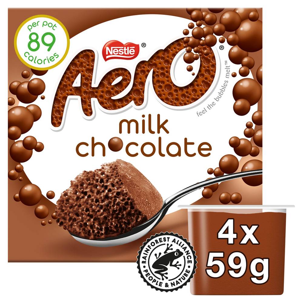 Aero Milk Chocolate Mousse 4x59g