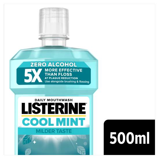 Listerine Daily Mouthwash Cool Mint Milder Taste (500ml)