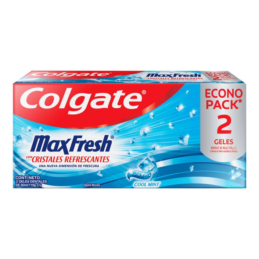Colgate gel dental max fresh (2 pack, 80 ml)