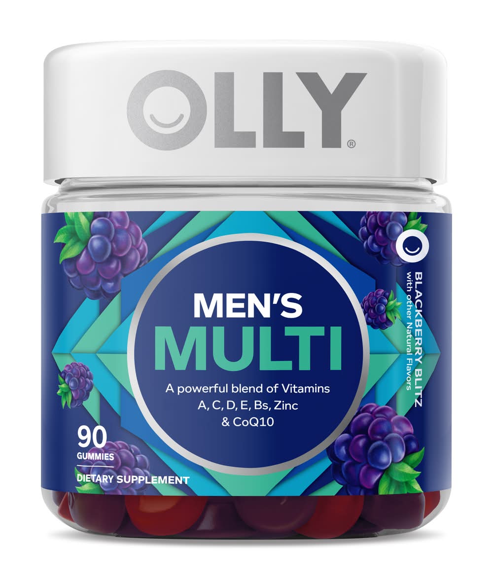 Olly Men's Multi Gummies, Blackberry Blitz (0.9 lbs, 90 ct)