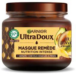 Garnier - Masque avocat remède nutrition intense cheveux bouclés (340ml)