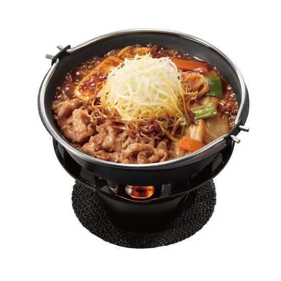 白髪ねぎ牛・旨辛豆腐鍋Spicy Beef & Tofu Hot Pot with Shredded Leek