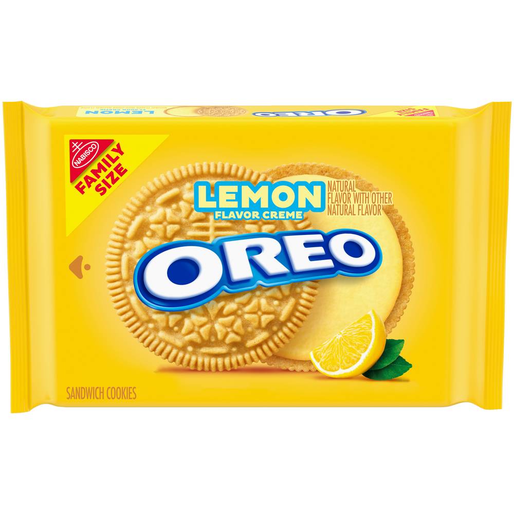 Oreo Sandwich Cookies, Lemon (1 lbs)