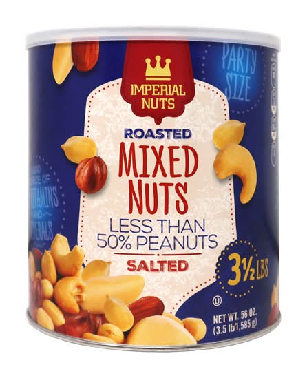 Imperial Nuts Salted Mixed Nuts With Less Peanuts (56 oz)