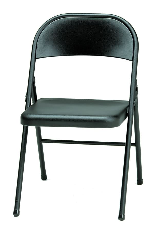 Sudden Comfort Steel Folding Chair - Black