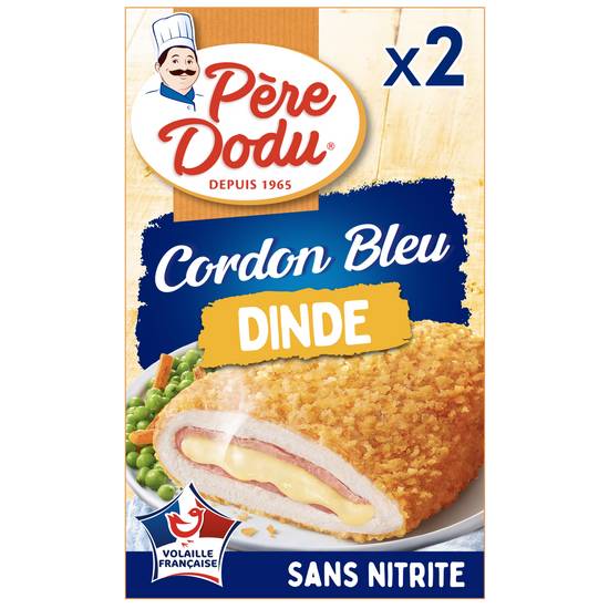 Père Dodu - L'originale escalope cordon bleu dinde filets sans nitrite (2 pièces)