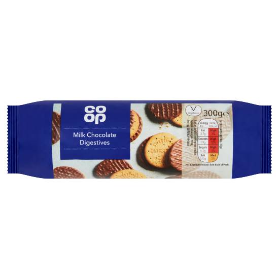 Co-Op Milk Chocolate Digestives Biscuits (300g)
