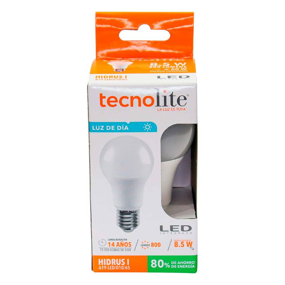 Tecnolite foco led 8.5w luz fría