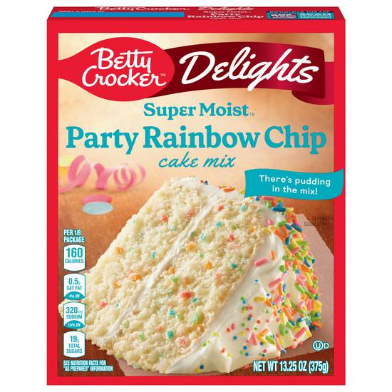 Betty Crocker Supermoist Delight Rainbow Chip Cake Mix