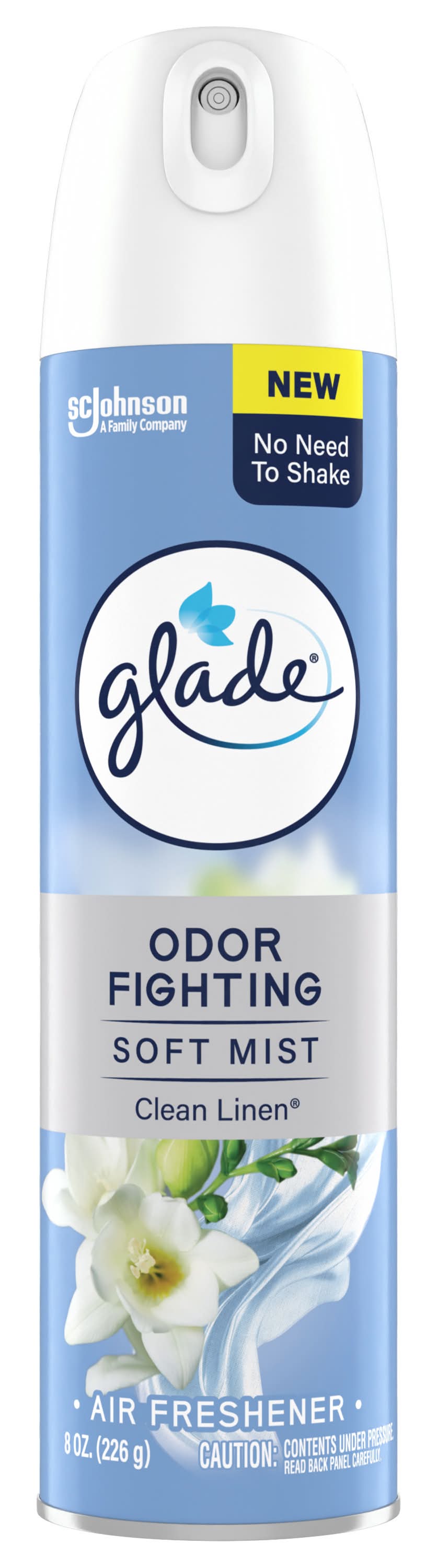 Glade Odor Fighting Soft Mist Air Freshener, Clean Linen (8 oz)