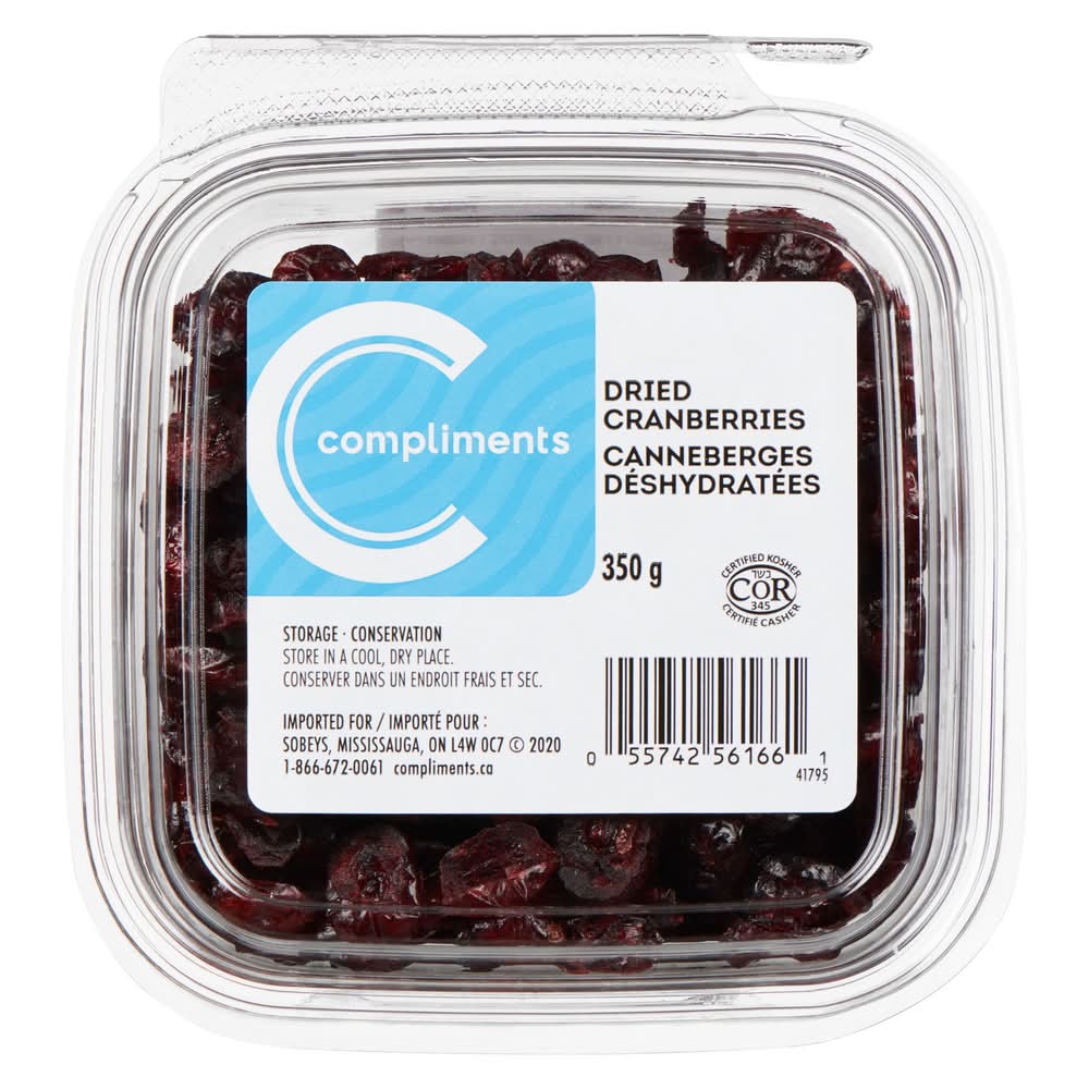 Compliments Dried Cranberries (350 g)