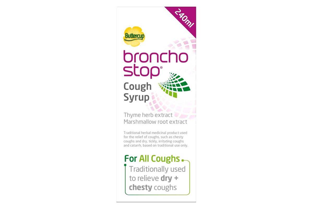 BronchoStop Cough Syrup for Dry and Chesty Coughs - 240ml