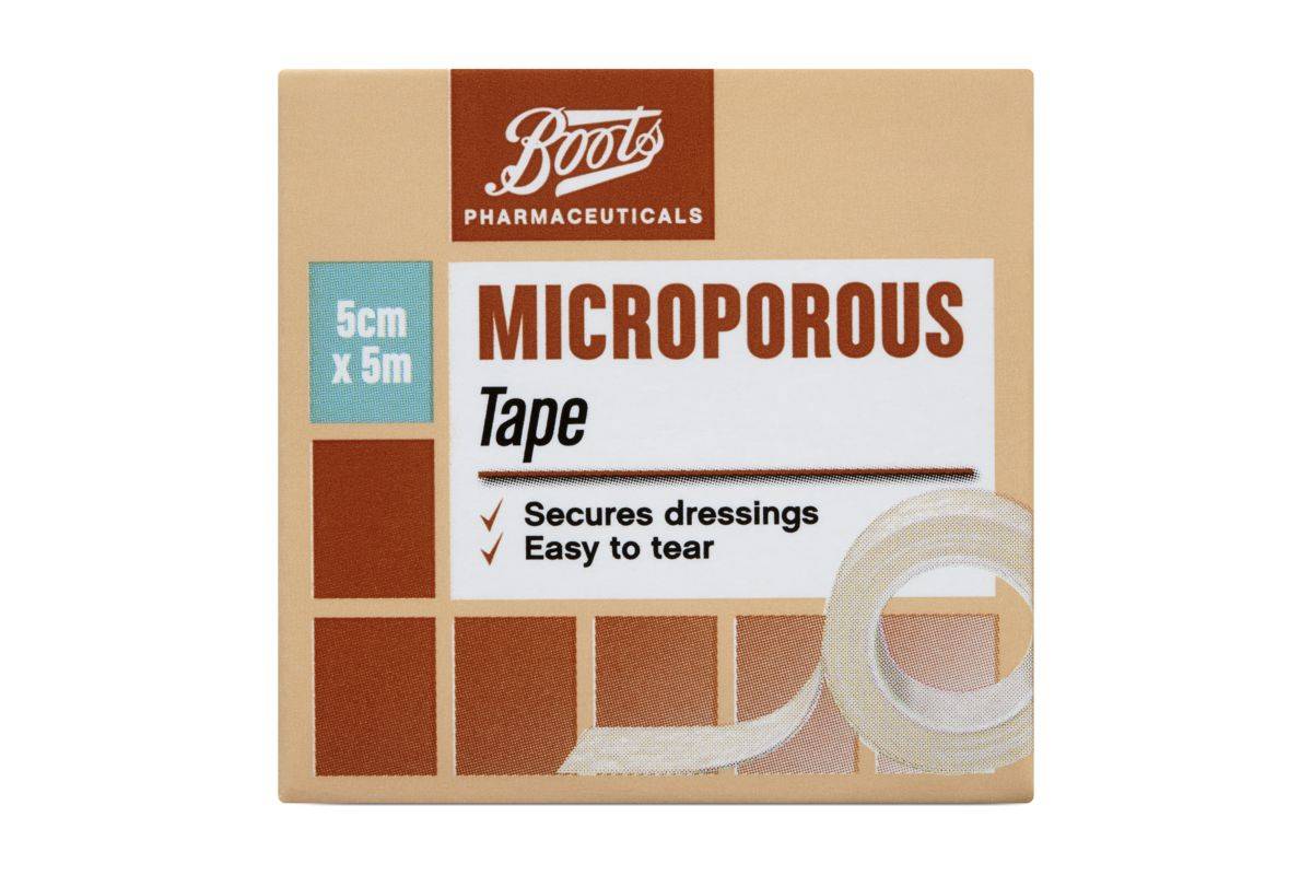 Boots Microporous Surgical Tape 5cm x 5m