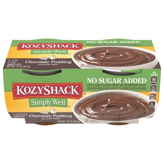 Kozy Shack Simply Well Chocolate Pudding (4 ct)
