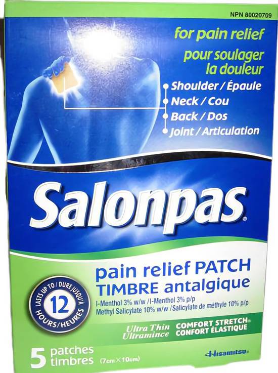 Salonpas Pain Relief Patch 12 Hrs (5 units)