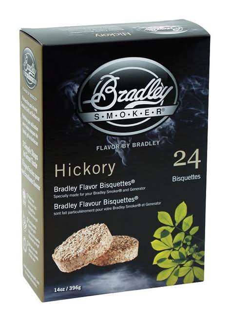 Bradley Smoker All Natural Hickory Wood Bisquettes 24 Pk