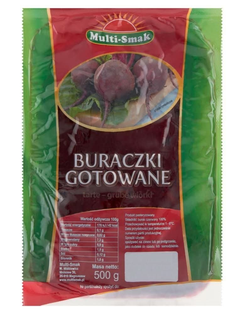 Buraczki gotowane tarte grube wiórki 500 g