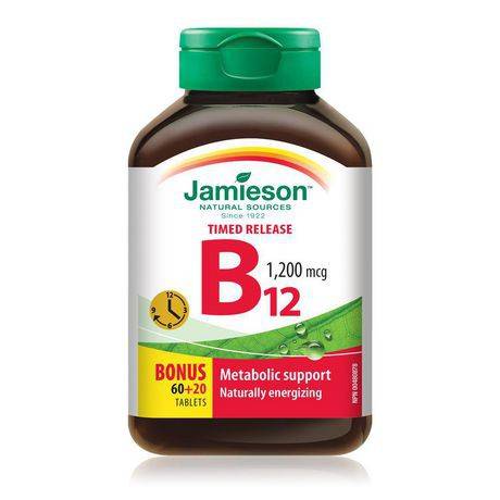 Jamieson Vitamin B12 Timed Release Tablets 1200 Mcg (80 g)