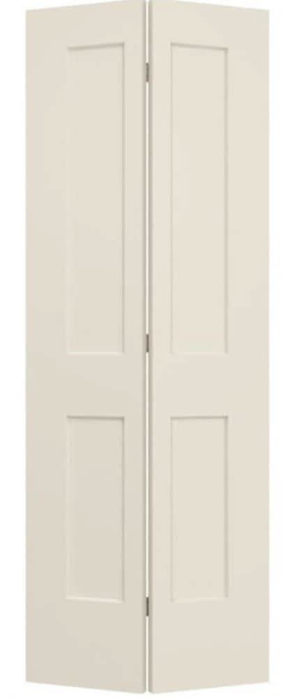 ReliaBilt 24-in x 80-in Primed 2-panel Smooth Hollow core Primed Molded composite Bifold Closet Door ( Hardware Included )