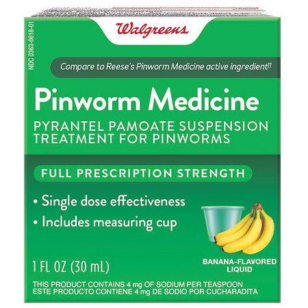 Walgreens Pinworm Medicine (banana)