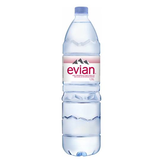 Evian - Eau minérale naturelle (1,5 L)