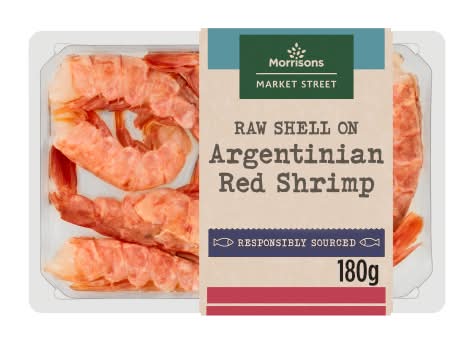 Morrisons Fishmongers Shell on Argentinian Red Shrimp (180g)