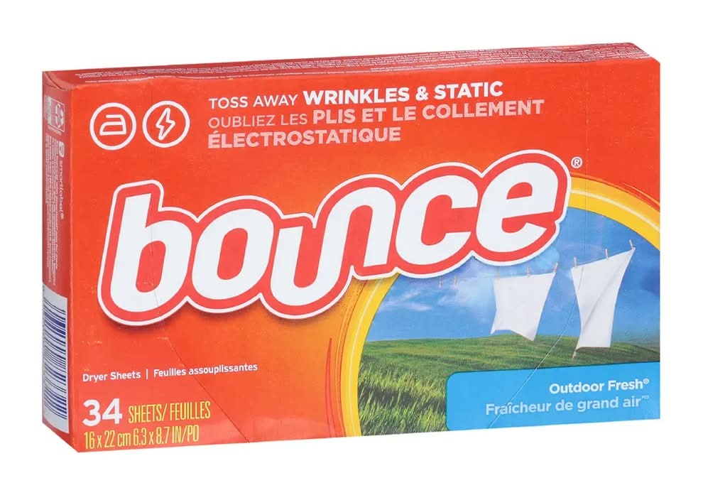 Bounce Outdoor Fresh Fabric Softener - 34 Pack